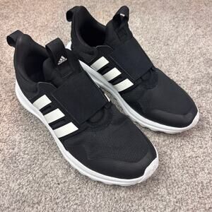 Adidas Black and White Boys sneakers size 5.5